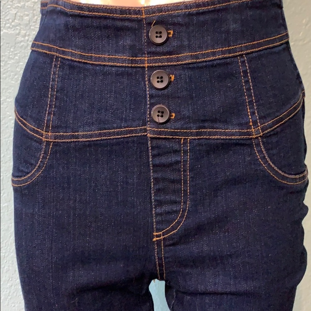 High waist skinny jeans